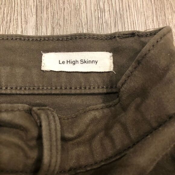 FRAME Le High Skinny Coated Military High Waist Size 25 - Picture 6 of 8